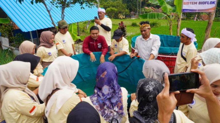 ITB Dorong Regenerasi Petani Muda Melalui Pelatihan Budidaya Ikan Bioflok di Jatinunggal, Sumedang
