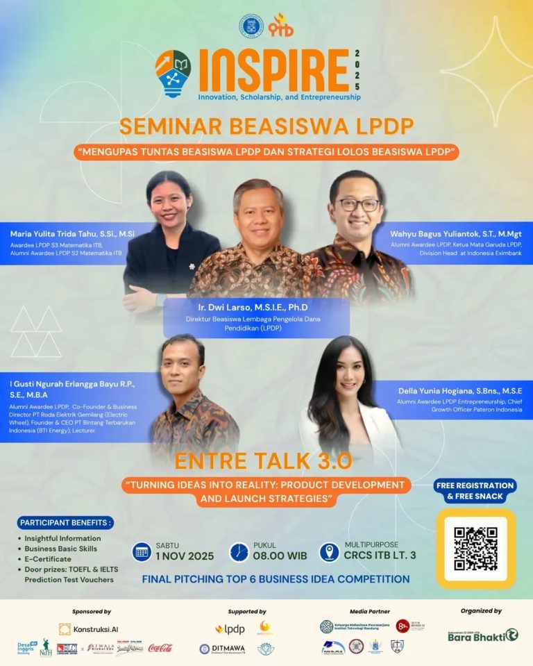 INSPIRE LPDP ITB 2025 Seminar Beasiswa LPDP