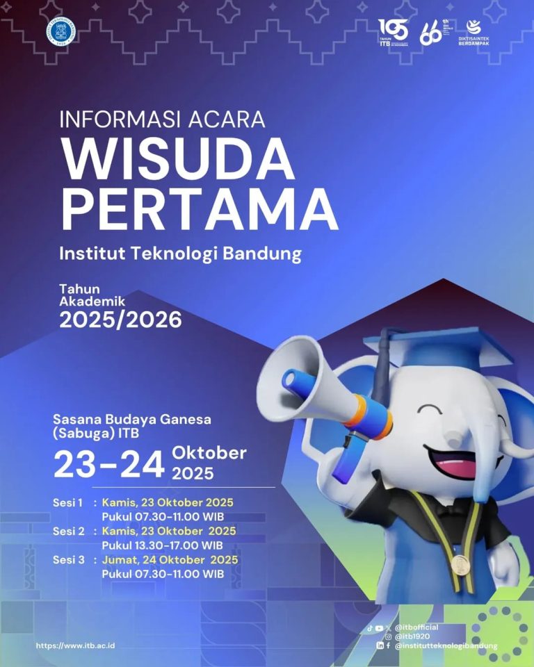 INFORMASI ACARA WISUDA PERTAMA ITB 2025/2026