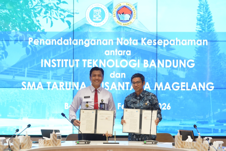 ITB dan SMA Taruna Nusantara Magelang Bangun Kolaborasi Pendidikan Berbasis Inovasi dan Karakter