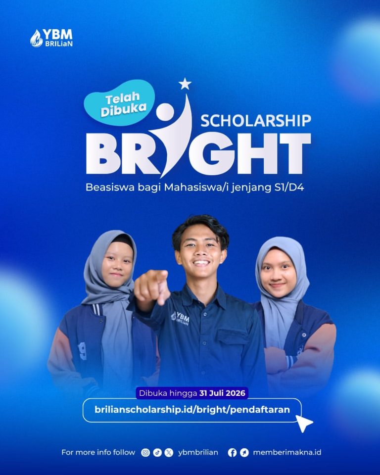 BRIGHT SCHOLARSHIP 2026 RESMI DIBUKA