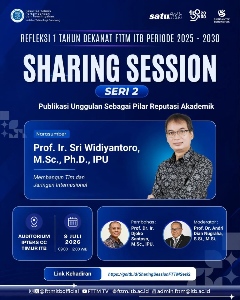 Refleksi 1 Tahun Dekanat FTTM ITB Periode 2025–2030