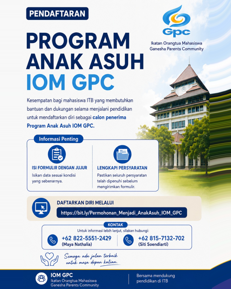 Pendaftaran Program Anak Asuh IOM GPC