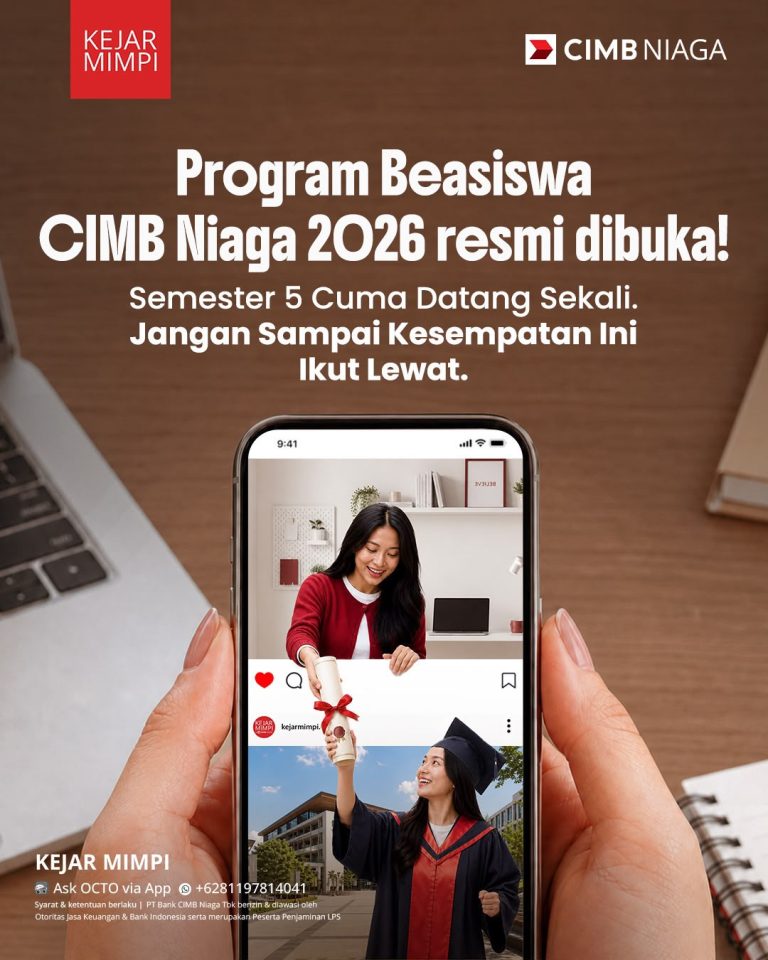 BEASISWA CIMB NIAGA 2026 RESMI DIBUKA