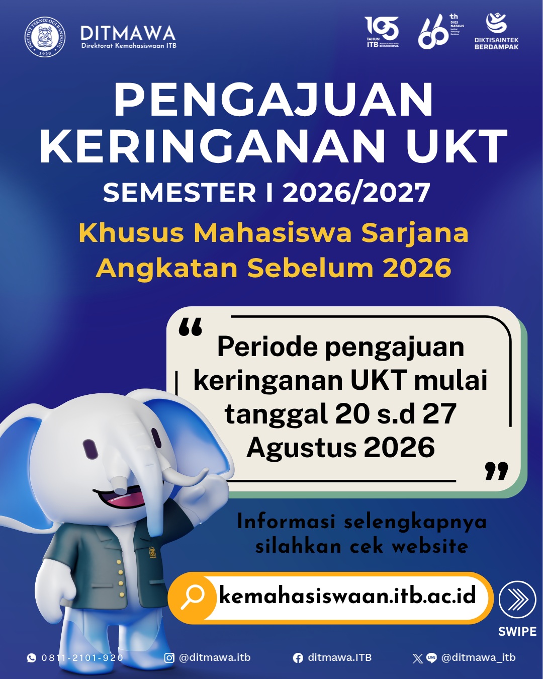 Pengajuan Keringanan UKT Semester I 2026/2027