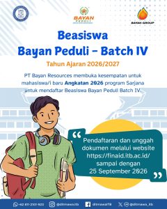 Beasiswa Bayan Peduli – Batch IV Tahun Ajaran 2026/2027